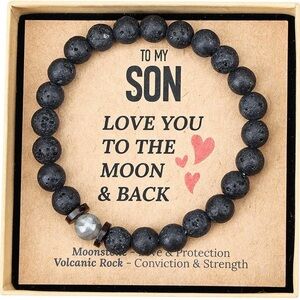 Natural Gemstone Bracelet Gift Set son